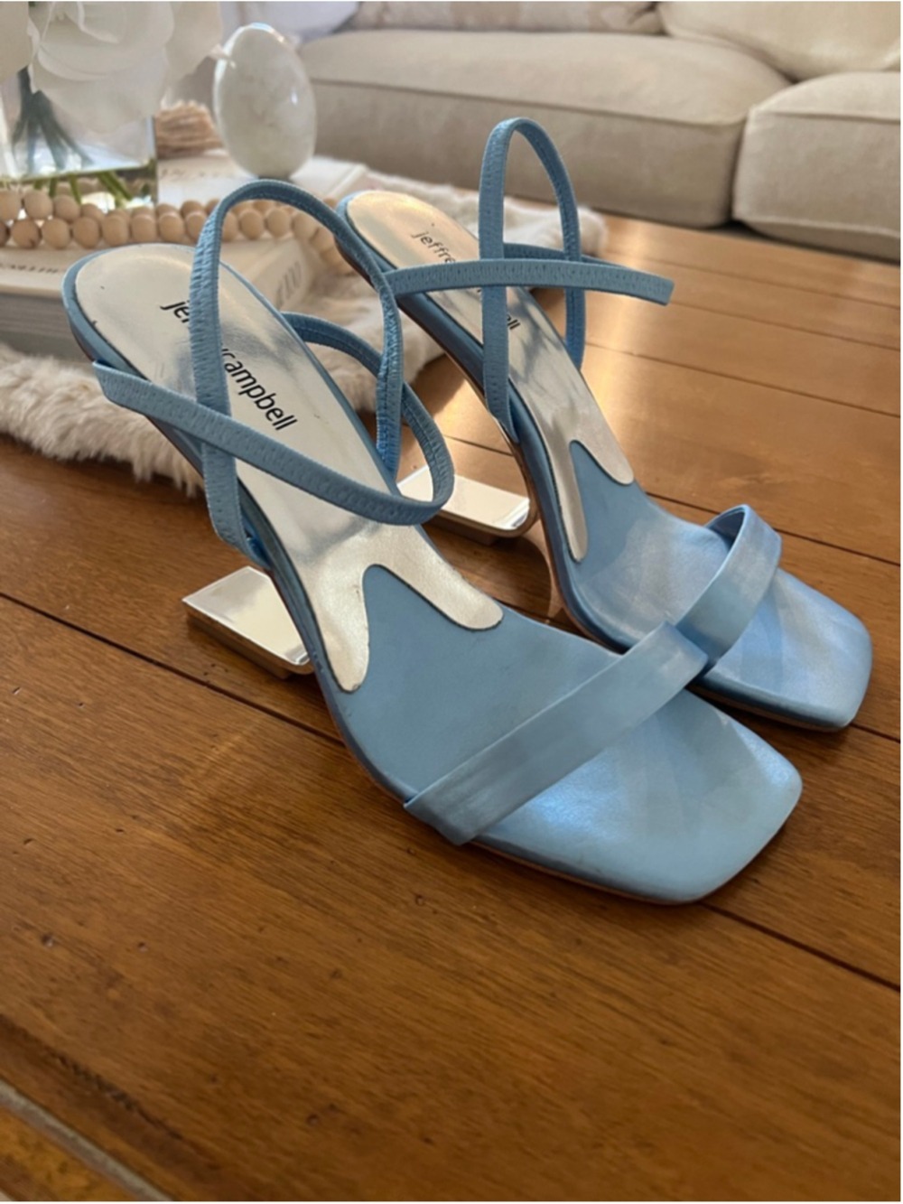Jeffrey Campbell Light Blue Heels 9 - Picture 5 of 7